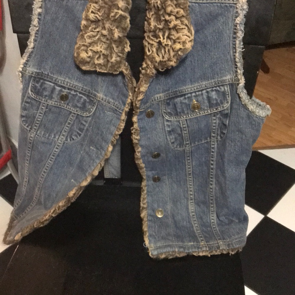 Blue jean vest